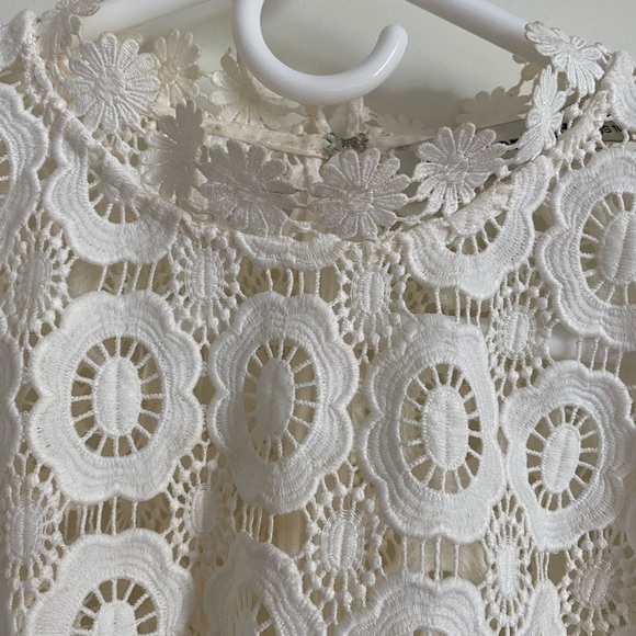 Self- Portrait Crochet Lace top - Picture 7 of 13